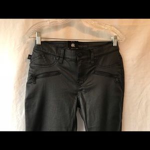 Rock & Republic skinny jeans, faux leather size 10